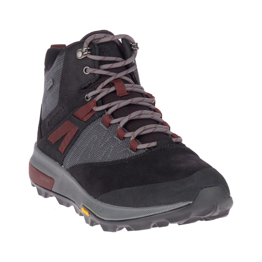 Bottes Merrell Zion Mid Waterproof Noir Homme | N.S.TWSN